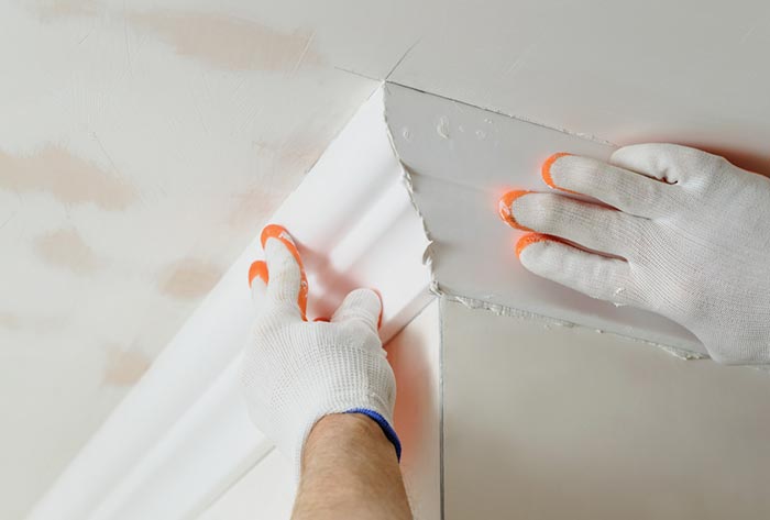 Equipe Work Speed Gesso em obra de gesso e drywall